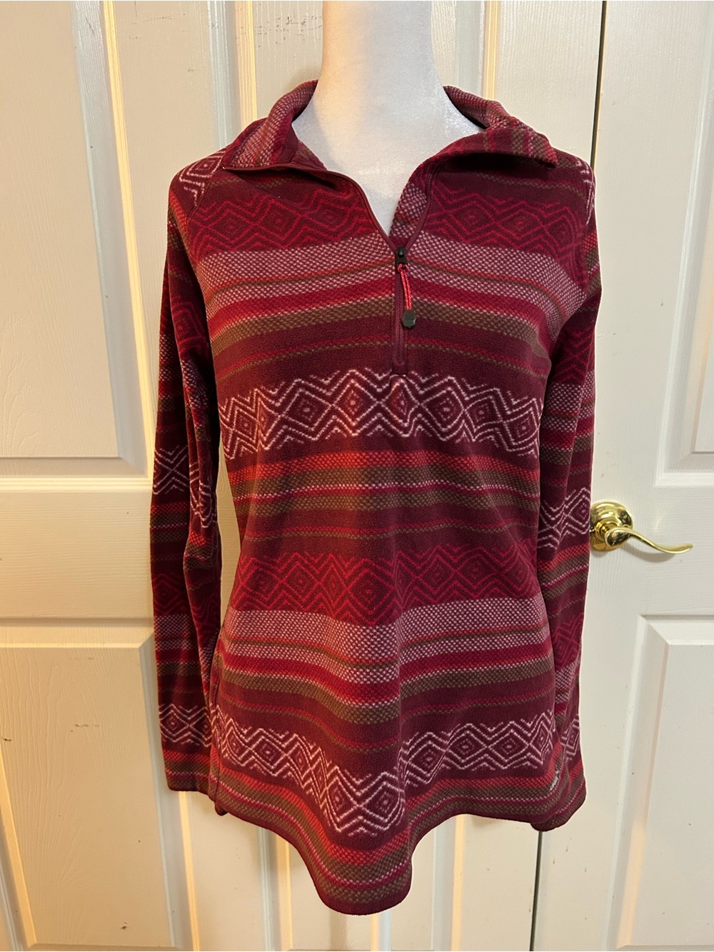 Eddie Bauer print fleece, Large